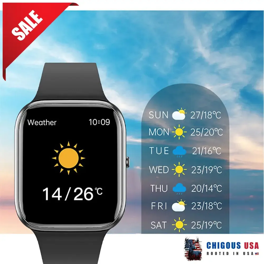 BEARSCOME Bluetooth Talk Play Music Health Waterproof Smartwatch