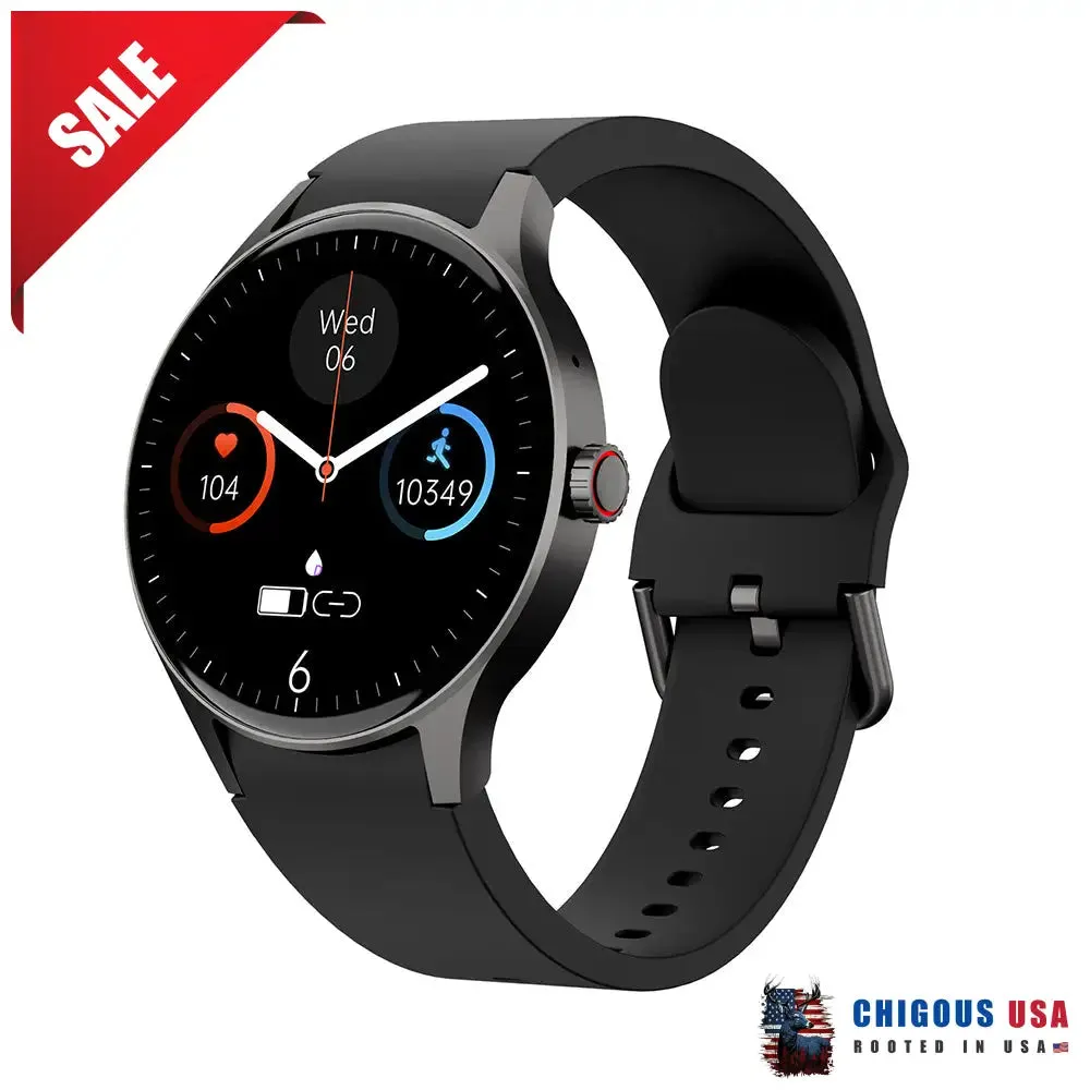 BEARSCOME Bluetooth Talk Play Music Health Waterproof Smartwatch