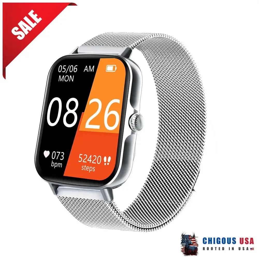 BEARSCOME Bluetooth Talk Play Music Health Waterproof Smartwatch