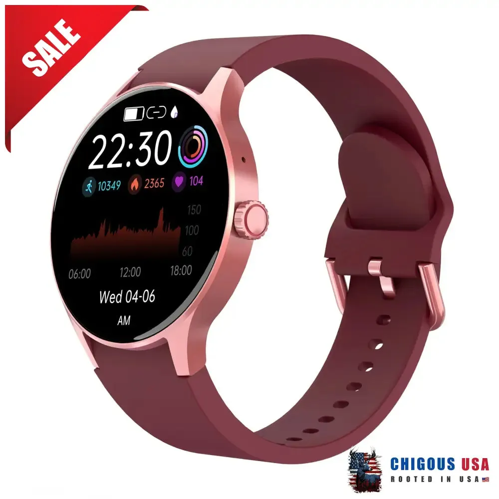 BEARSCOME Bluetooth Talk Play Music Health Waterproof Smartwatch