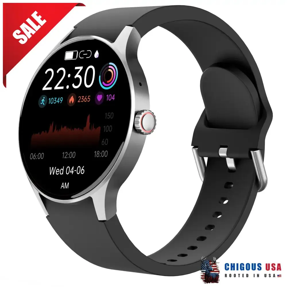 BEARSCOME Bluetooth Talk Play Music Health Waterproof Smartwatch