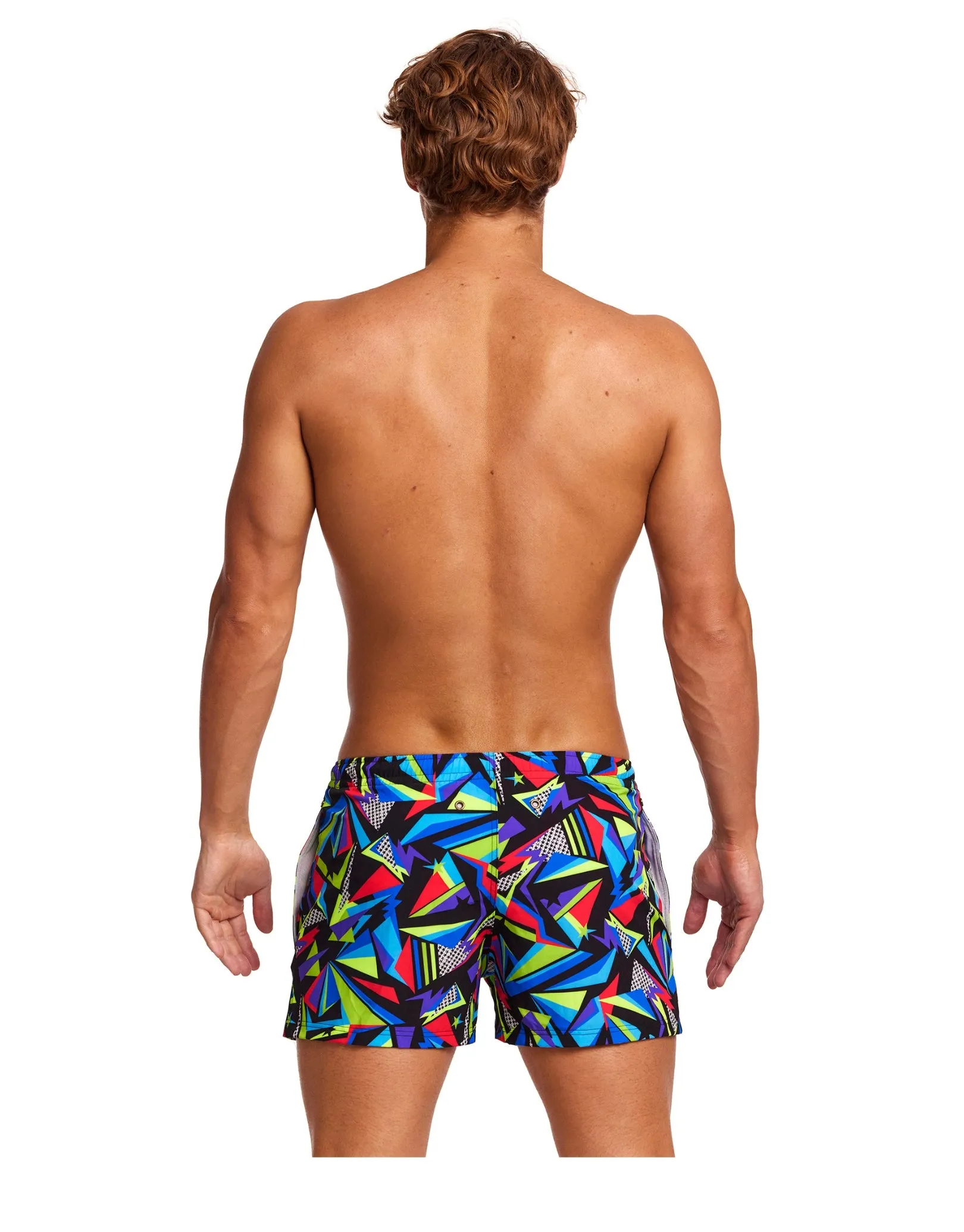 Beat It Shorty Swim Shorts - Black/Multi