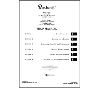 Beech 19, 23, 24 Series Shop-Maintenance Manual (169-590015G)