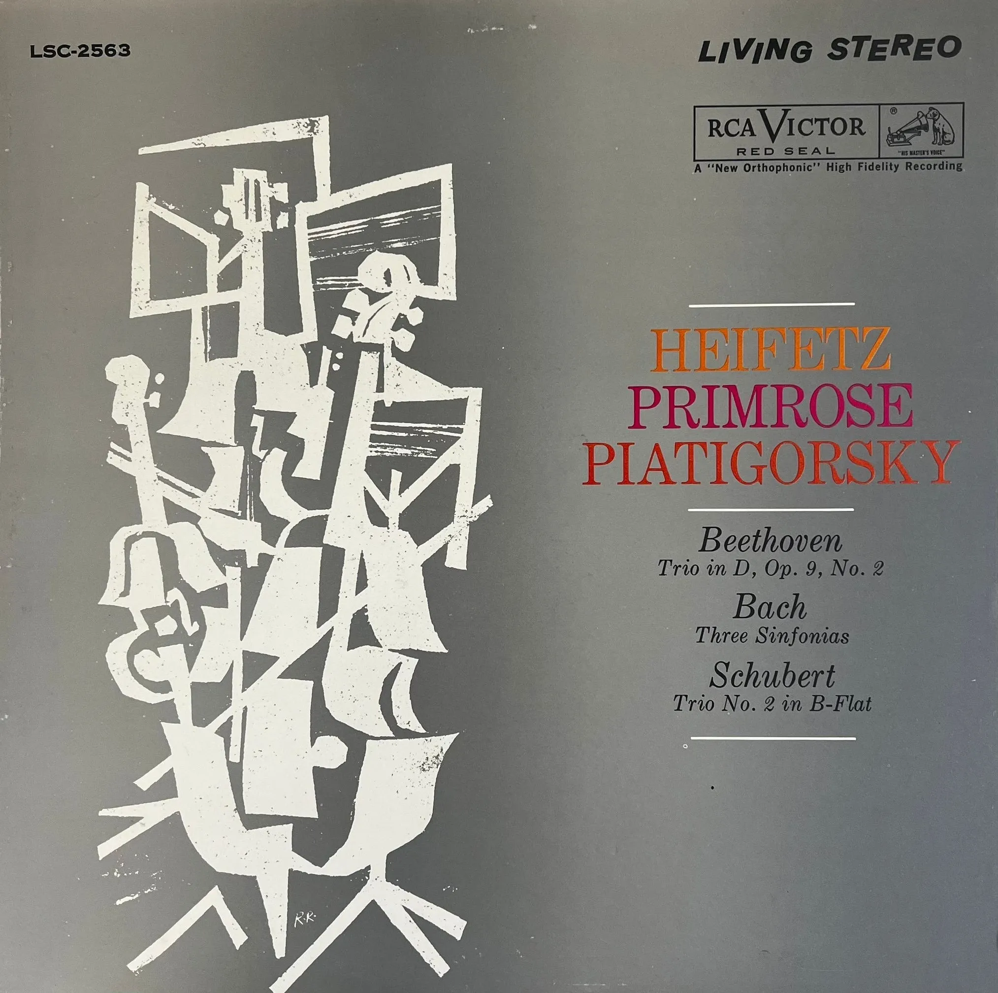Beethoven / Bach / Schubert - Trios / Sinfonias / Heifetz - Super Hot Stamper
