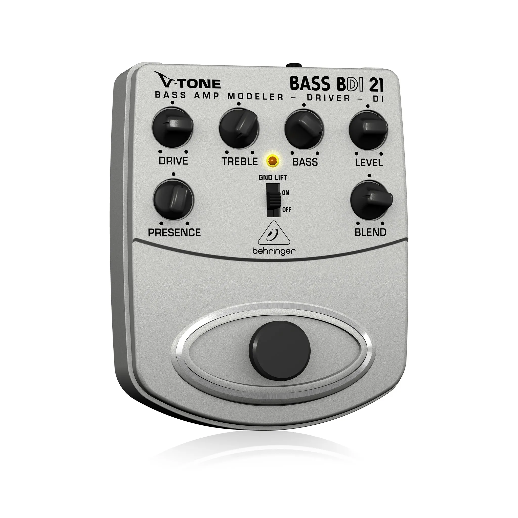 Behringer BDI21 V-Tone Bass Driver Bass Amp Modeler/Direct Box Effects Pedal