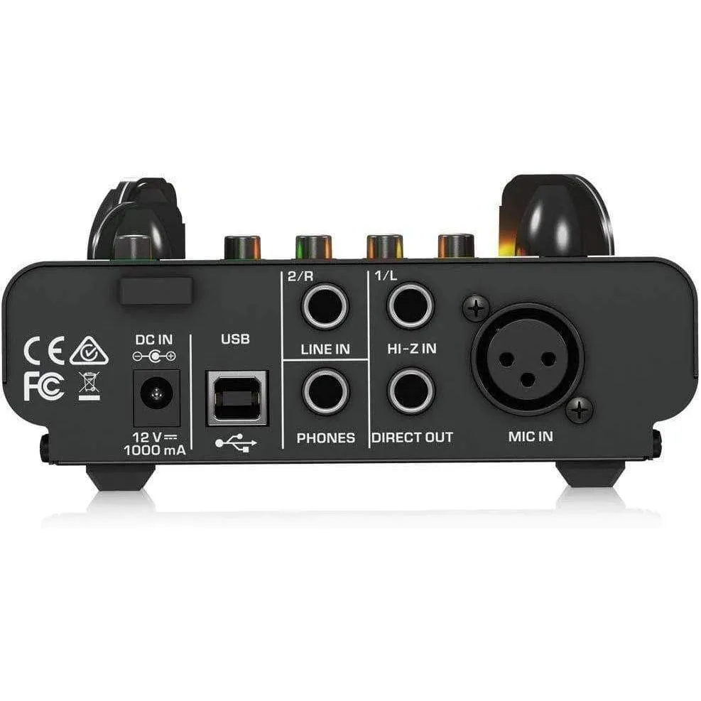 Behringer MIC500USB Audiophile Vacuum Tube Preamplifier with Preamp Modeling Technology and USB/Audio Interface
