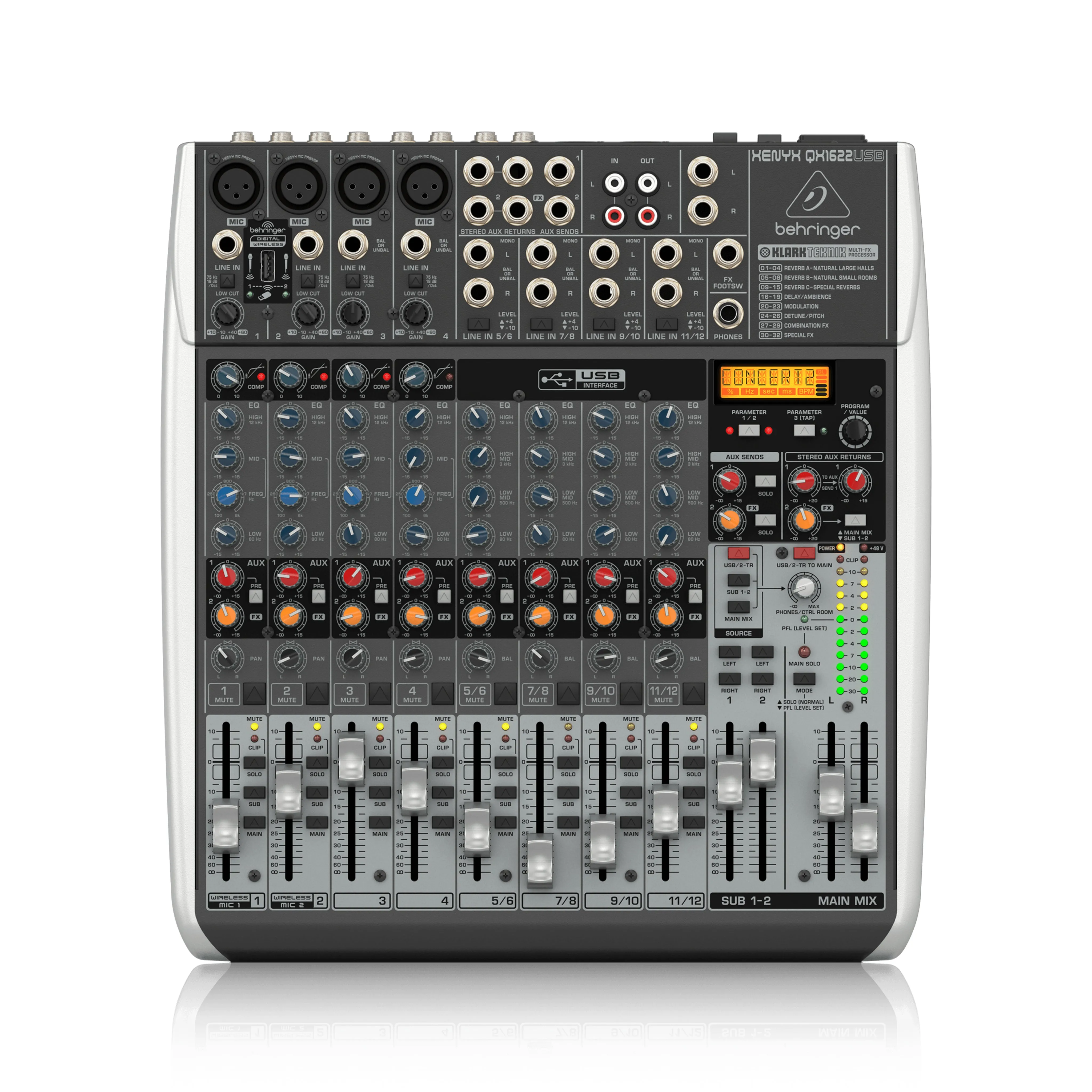 Behringer QX1622USB Xenyx Mixer w/ USB and Effects