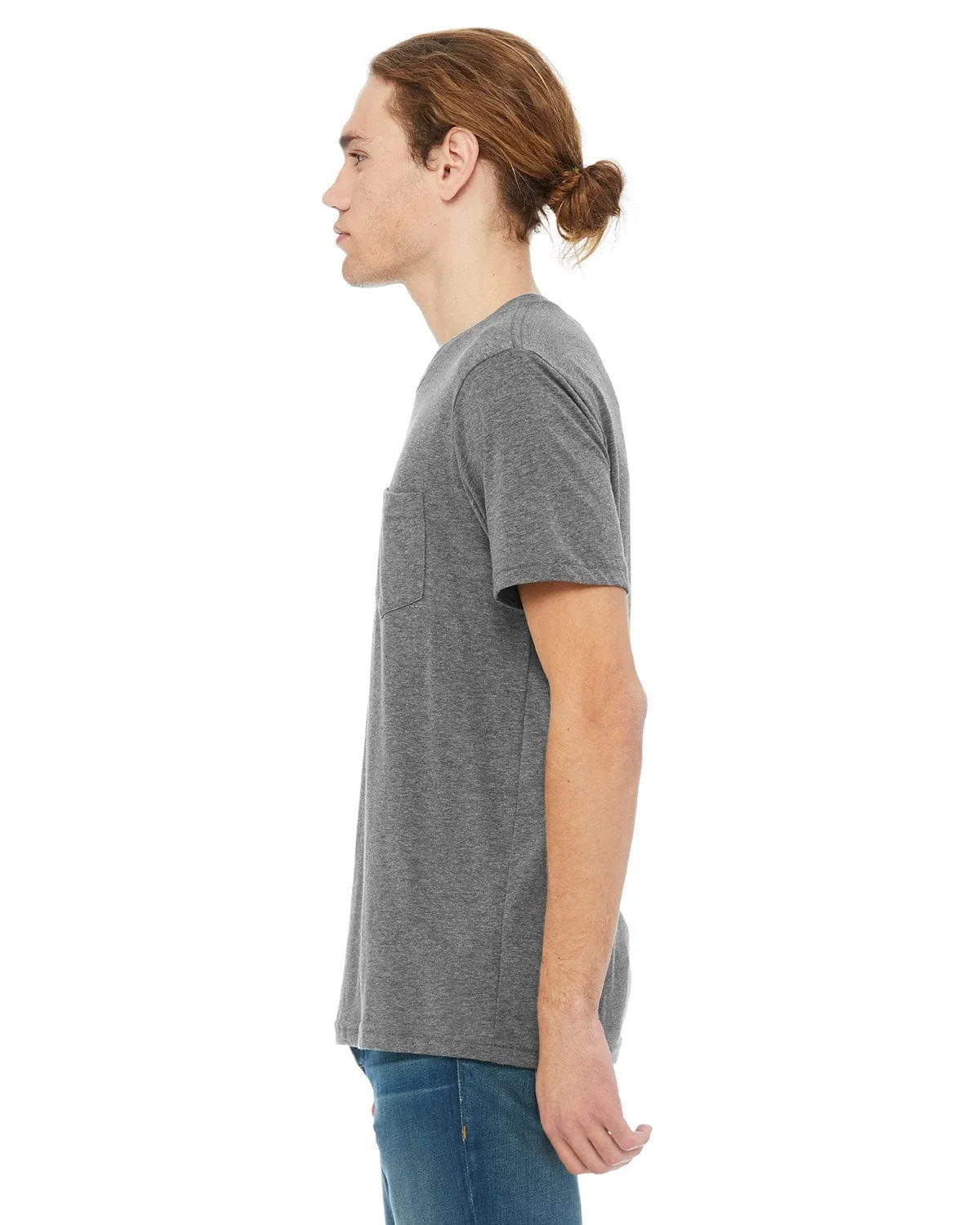 Bella Canvas Jersey Pocket T-Shirt | Deep Heather