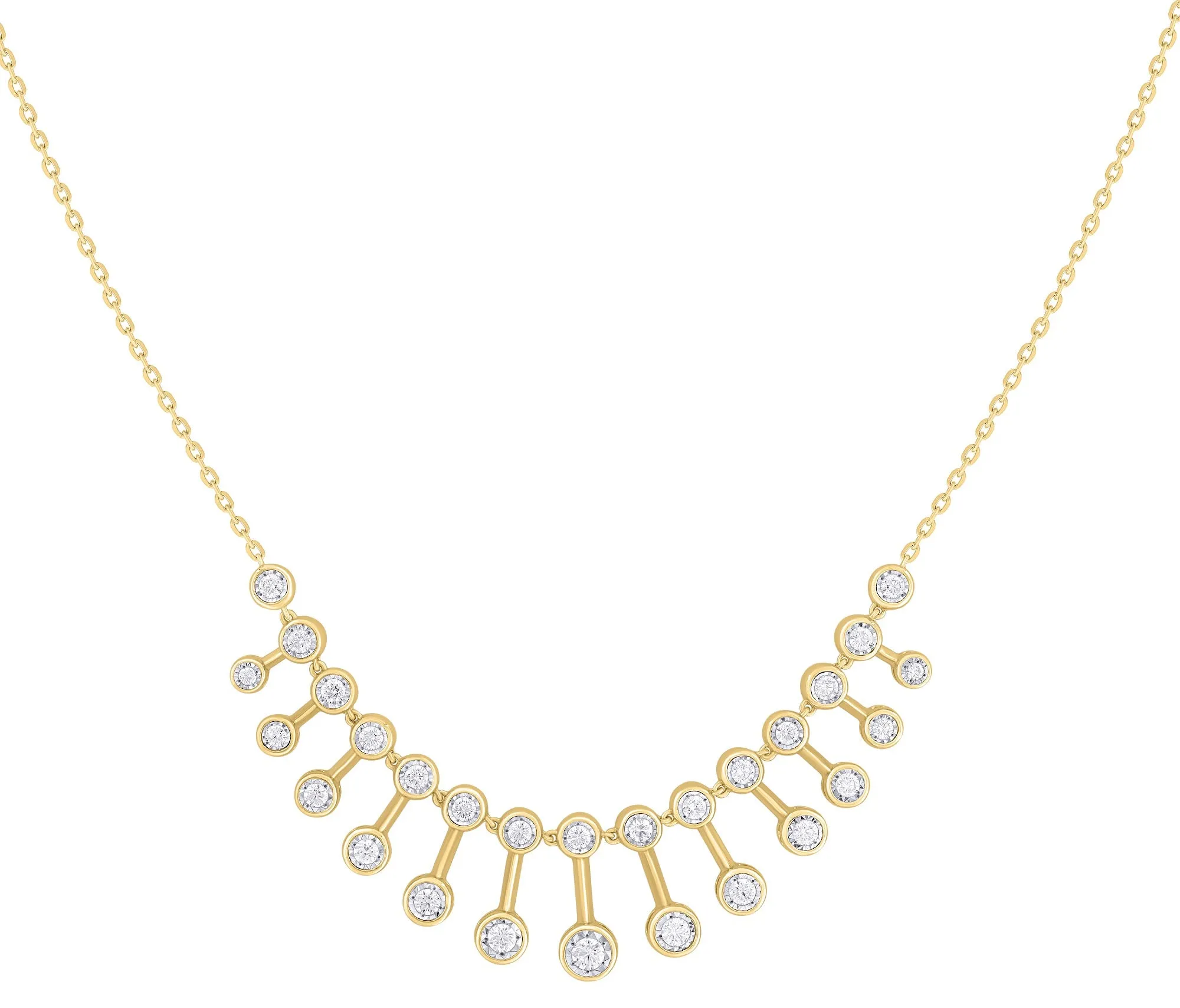 Bezel Dangling Necklace