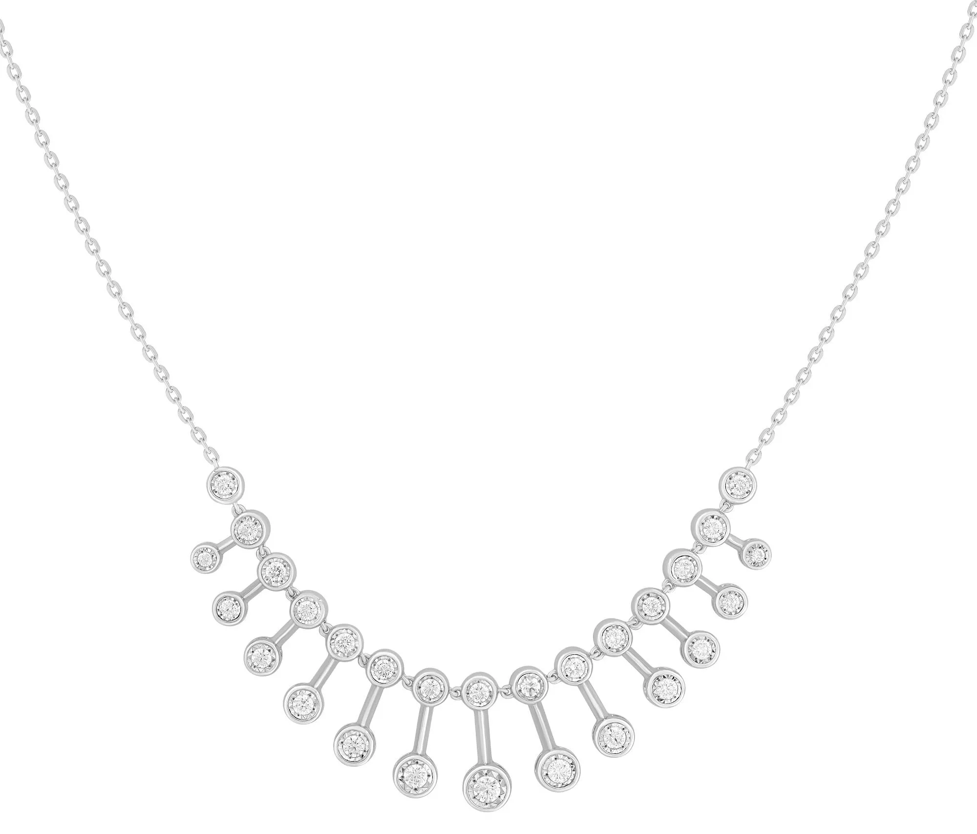 Bezel Dangling Necklace