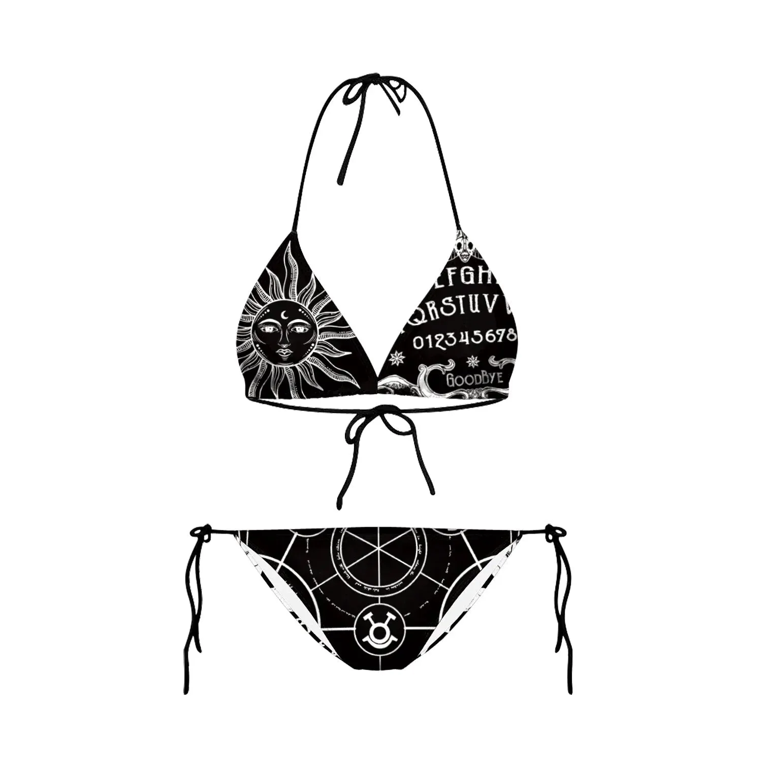Bikini 2023 Plavky Mujer Sexy Set Swimsuit biquini Skull Printed Women Bra Swimwear Green Bathing Suit Bikinis  Y03002