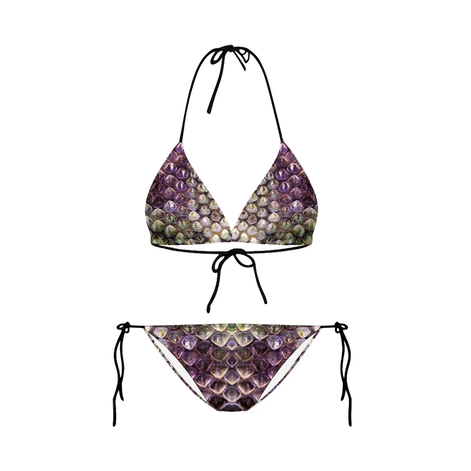 Bikini 2023 Plavky Mujer Sexy Set Swimsuit biquini Skull Printed Women Bra Swimwear Green Bathing Suit Bikinis  Y03002