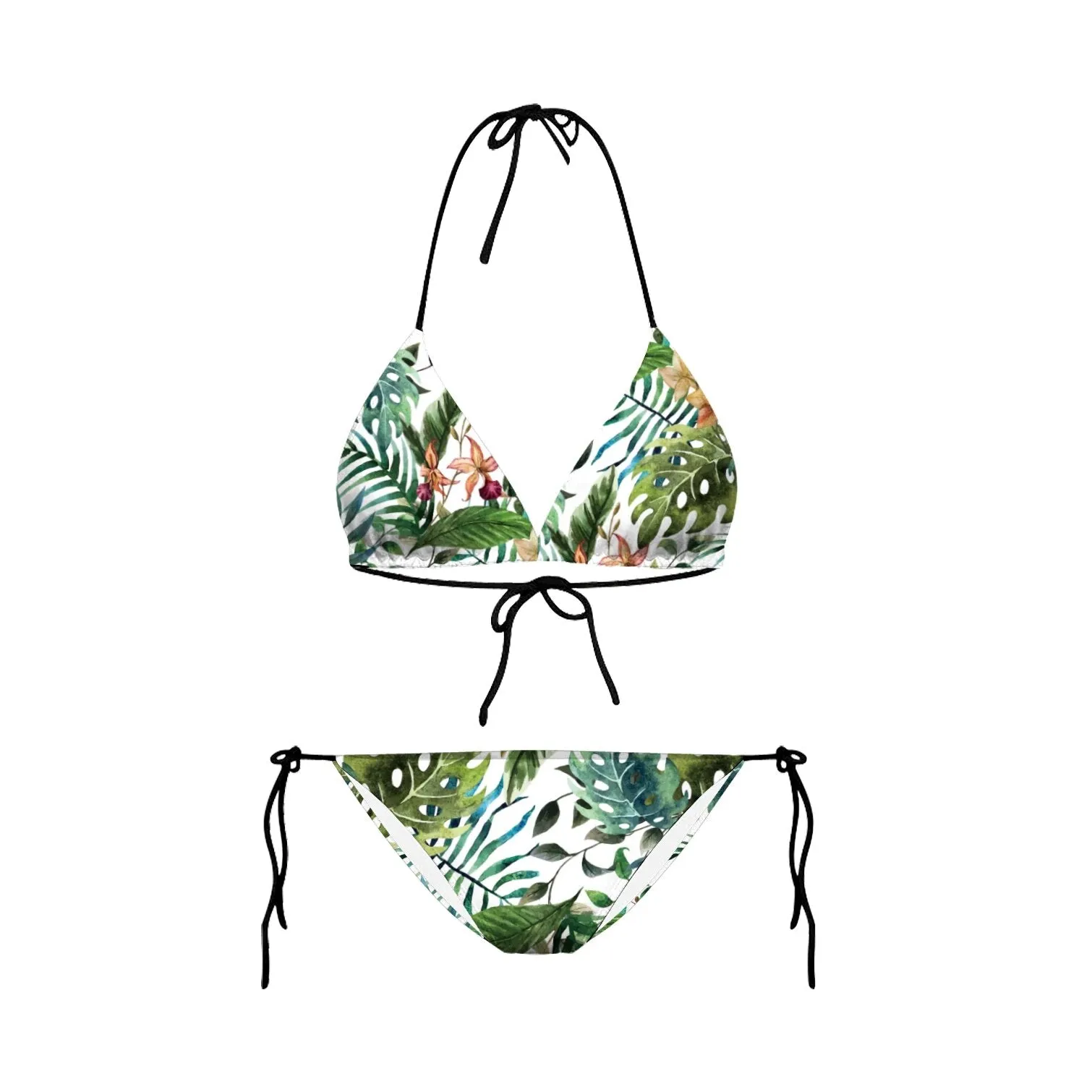 Bikini 2023 Plavky Mujer Sexy Set Swimsuit biquini Skull Printed Women Bra Swimwear Green Bathing Suit Bikinis  Y03002