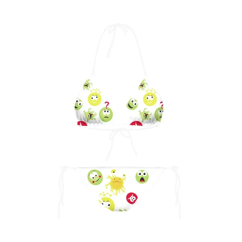 Bikini 2023 Plavky Mujer Sexy Set Swimsuit biquini Skull Printed Women Bra Swimwear Green Bathing Suit Bikinis  Y03002