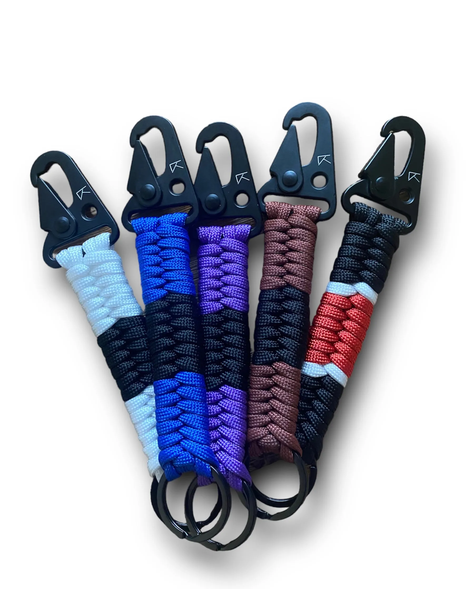 BJJ Rank Paracord Keychain