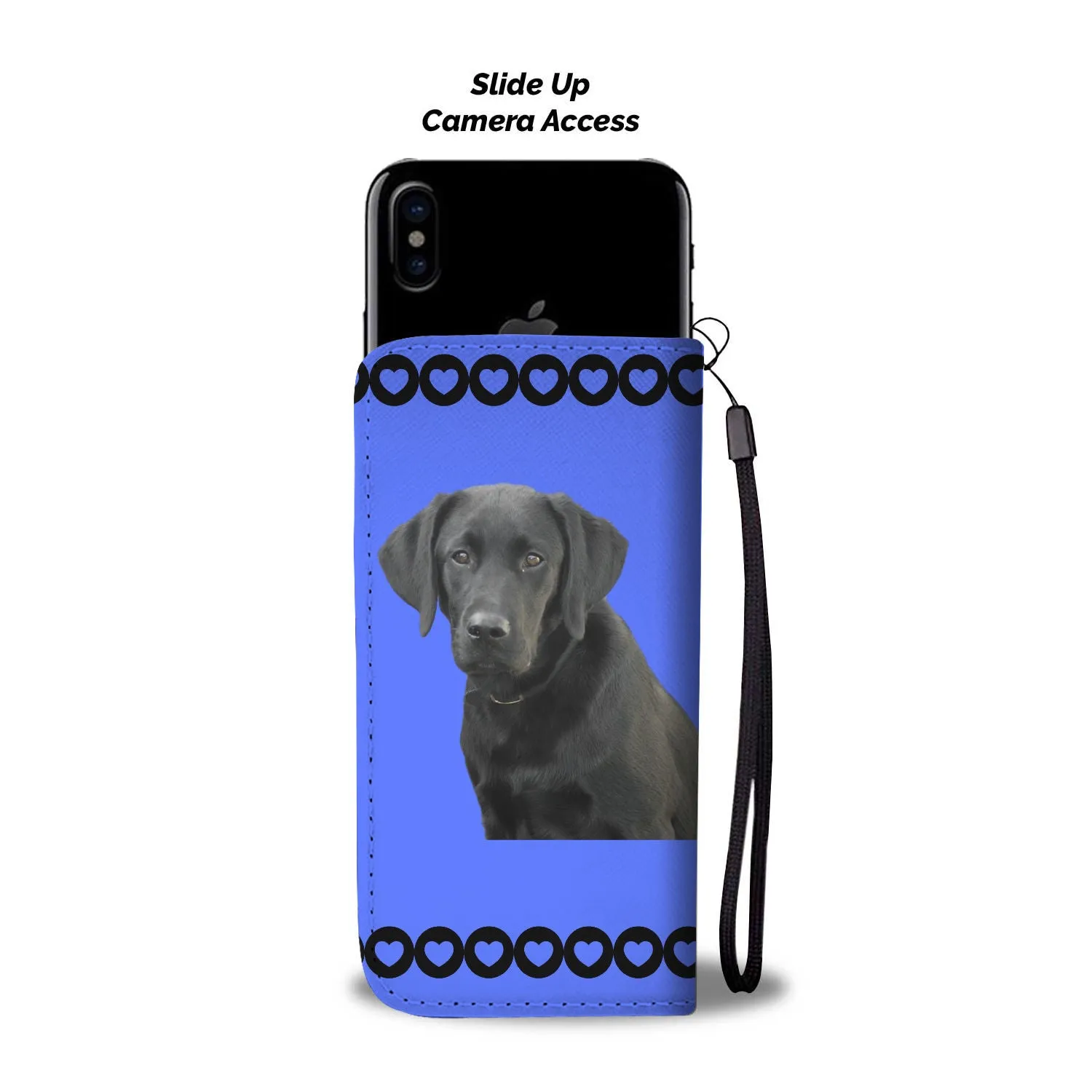 Black Labrador Phone Case Wallet