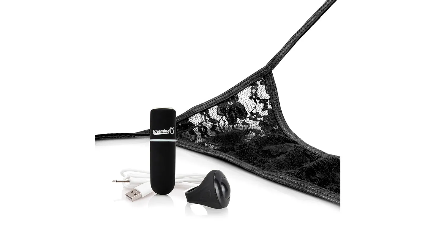 Black Panty Vibe Rechargeable With Remote - My Secret by ScreamingO