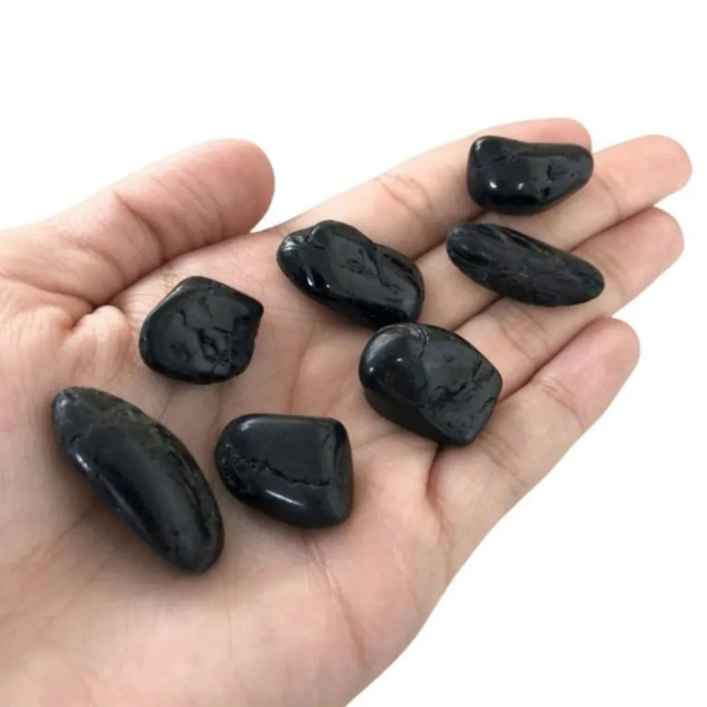 Black Tourmaline Tumbled Pocket Stone