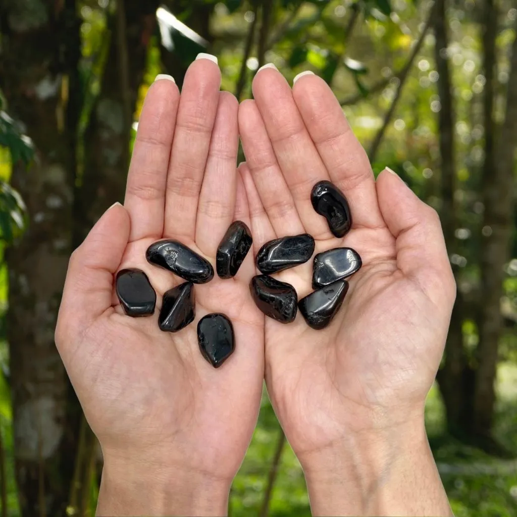 Black Tourmaline Tumbled Pocket Stone
