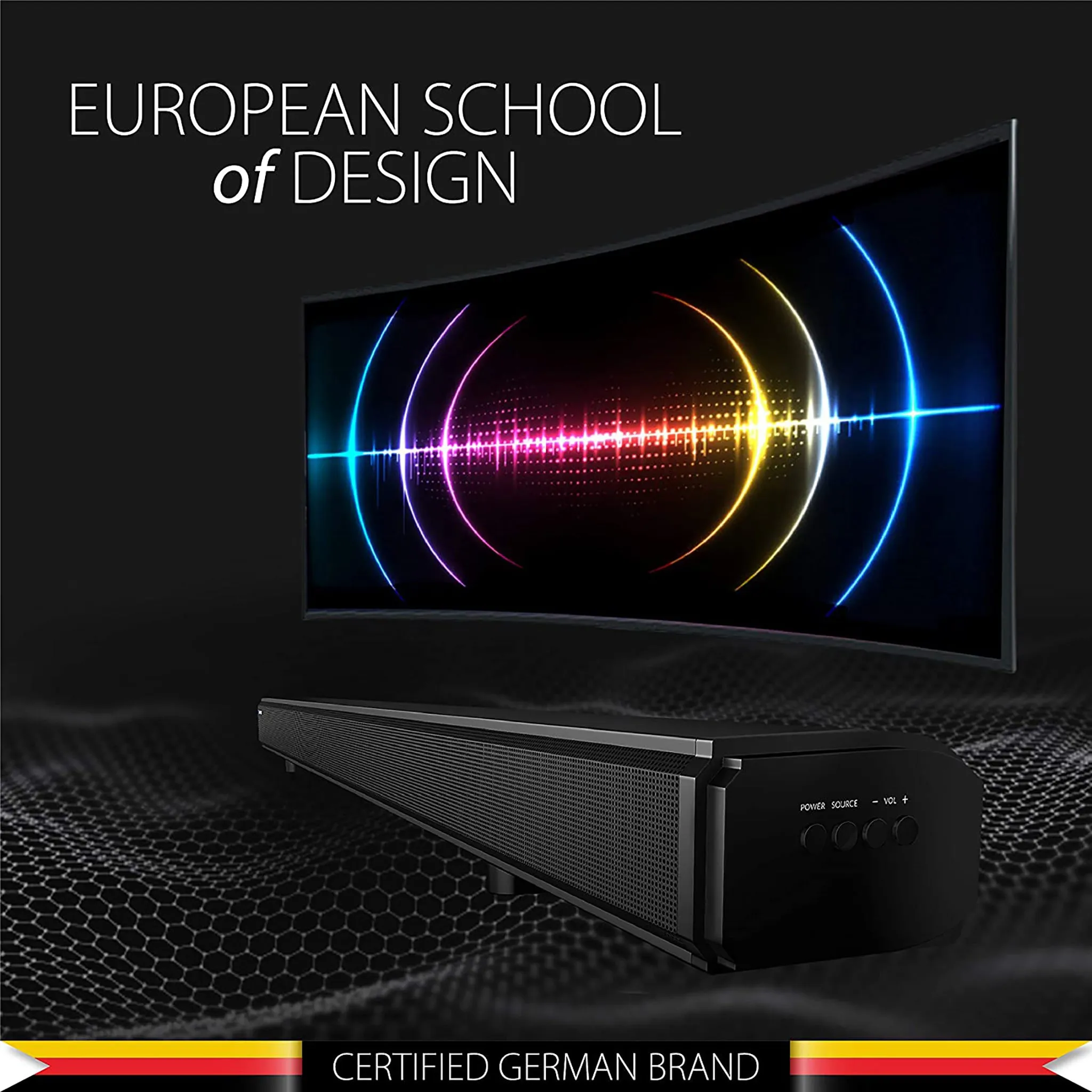 Blaupunkt SBA01 100W Soundbar with built-in Subwoofer, HDMI-Arc, Optical, Aux-in, USB & Bluetooth