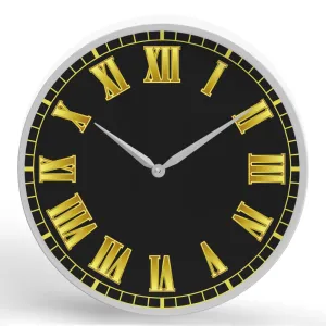 Bling Numerals <br>Round Framed Wall Clock 11.75"