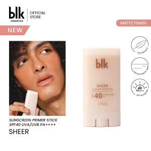 blk cosmetics Universal Sheer Sunscreen Primer Stick SPF40 UVA/UVB PA    