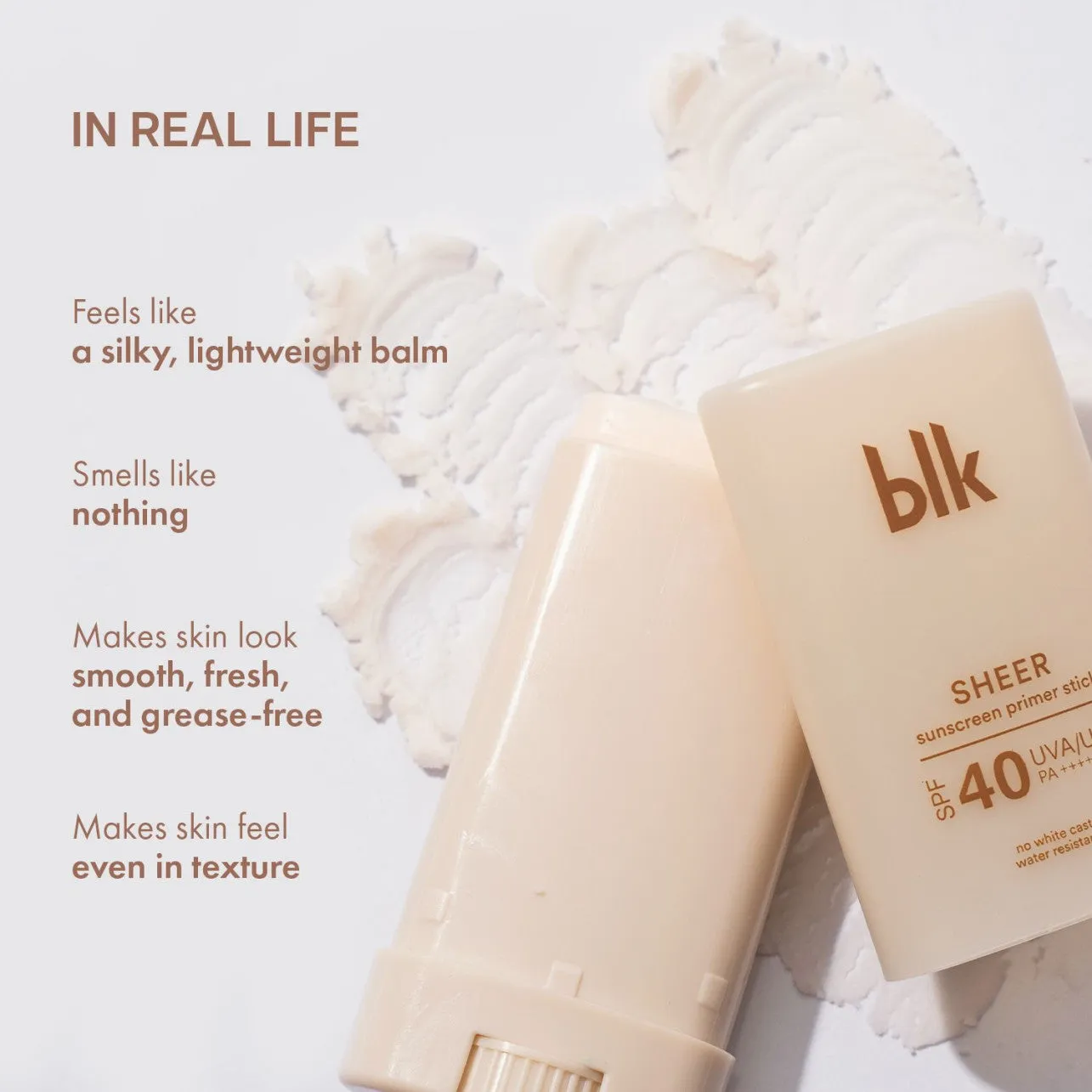 blk cosmetics Universal Sheer Sunscreen Primer Stick SPF40 UVA/UVB PA    