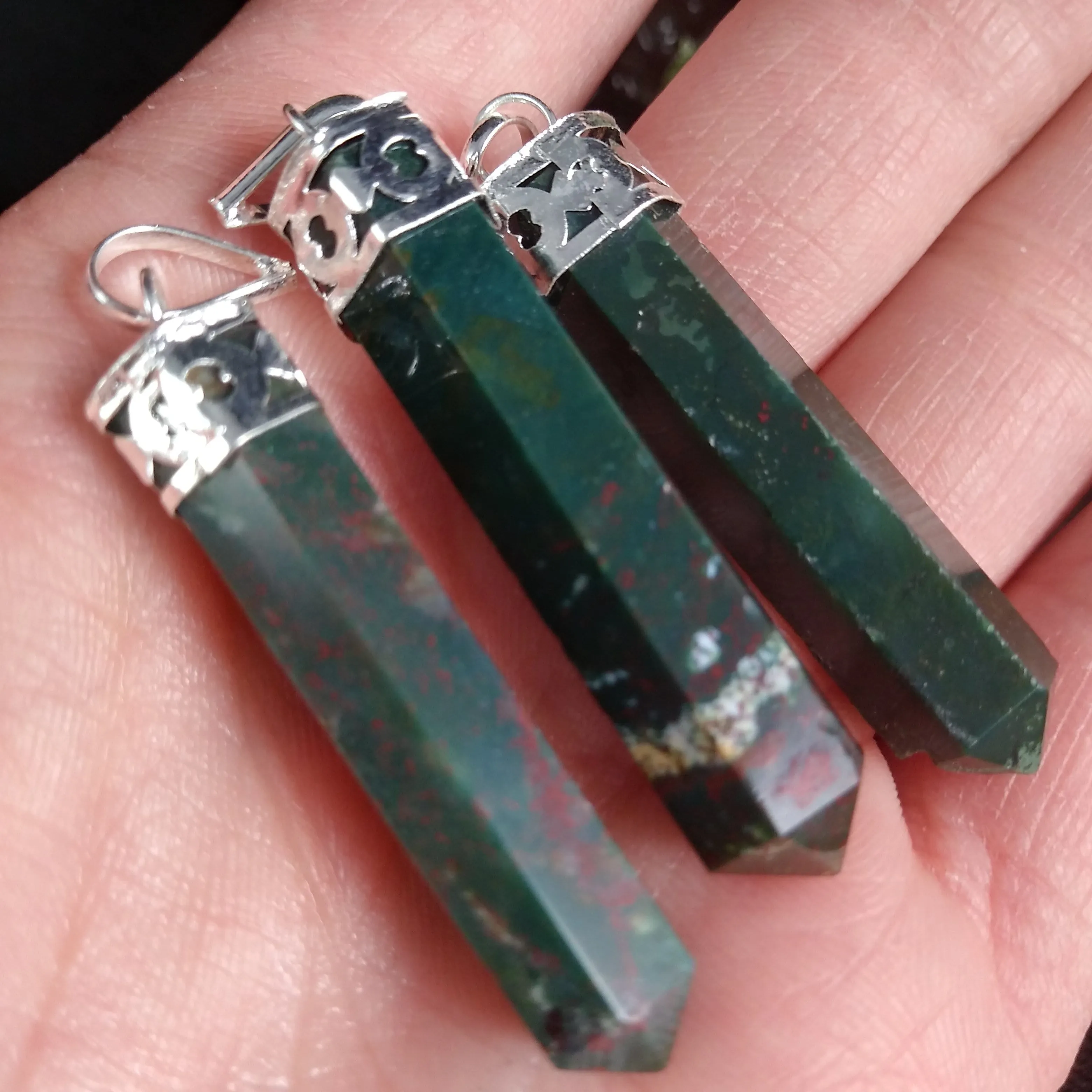 Bloodstone Point Pendant