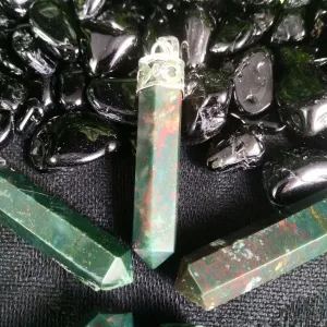 Bloodstone Point Pendant