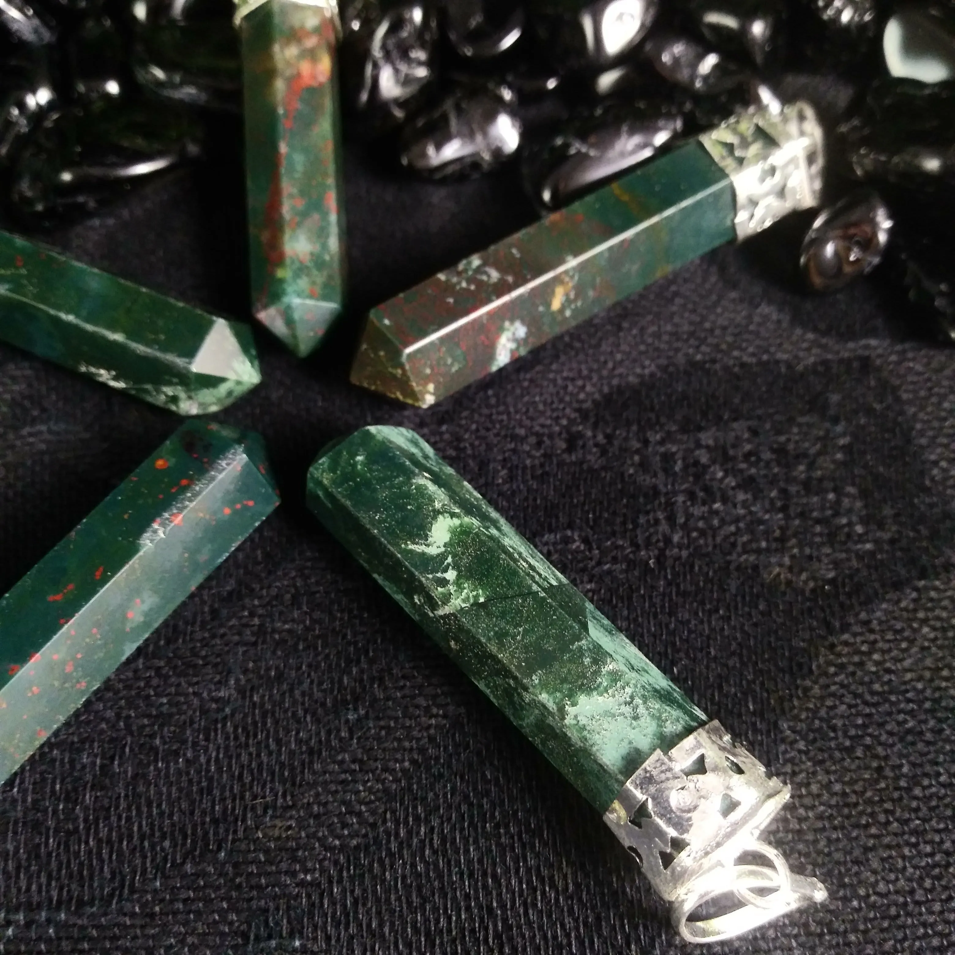 Bloodstone Point Pendant