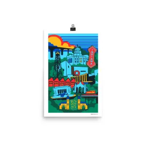 Bloomington Collage Poster