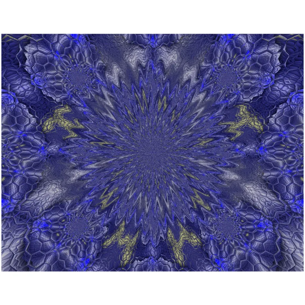 Blue Hex Canvas Posters