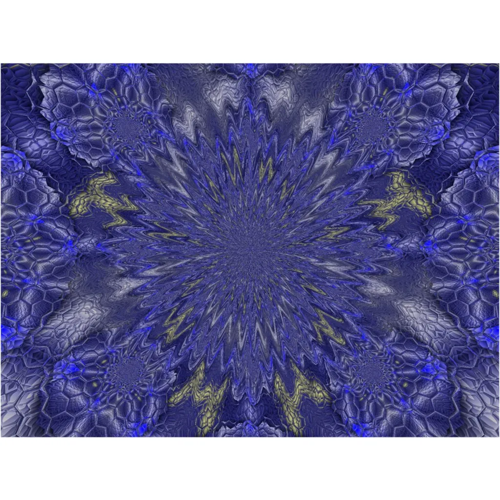 Blue Hex Canvas Posters