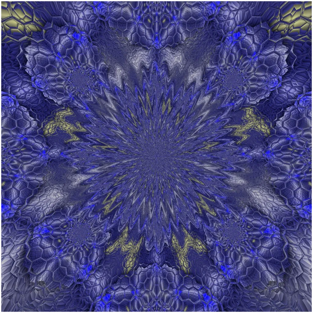 Blue Hex Canvas Posters