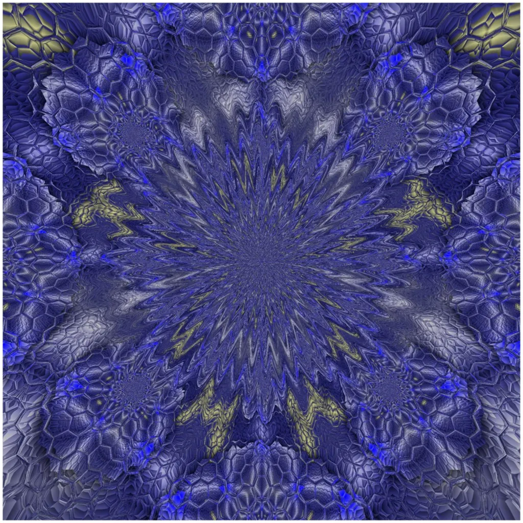 Blue Hex Canvas Posters