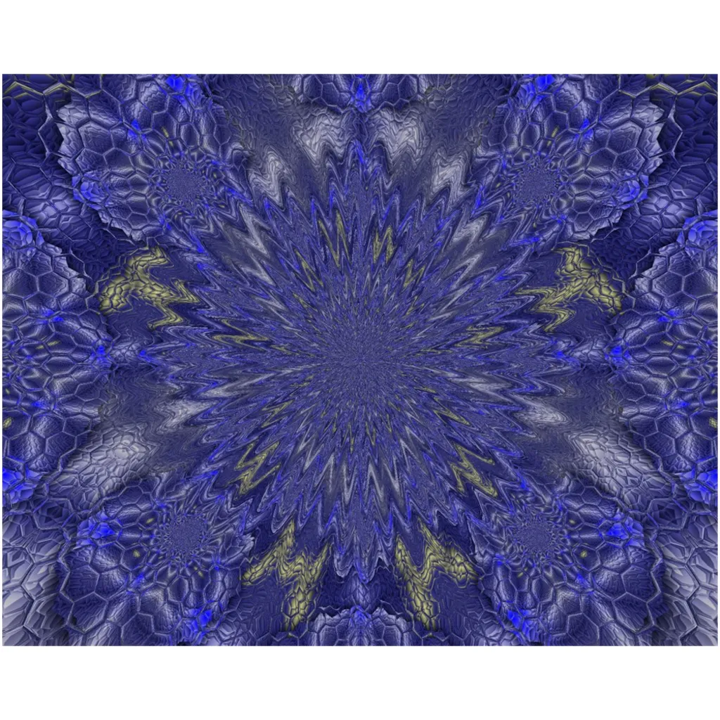 Blue Hex Canvas Posters