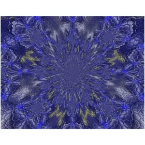 Blue Hex Canvas Posters