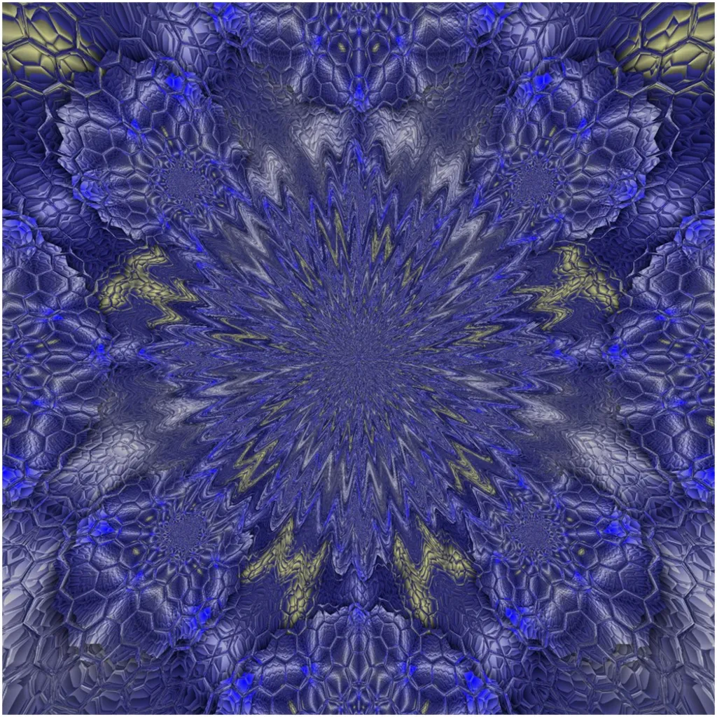 Blue Hex Canvas Posters