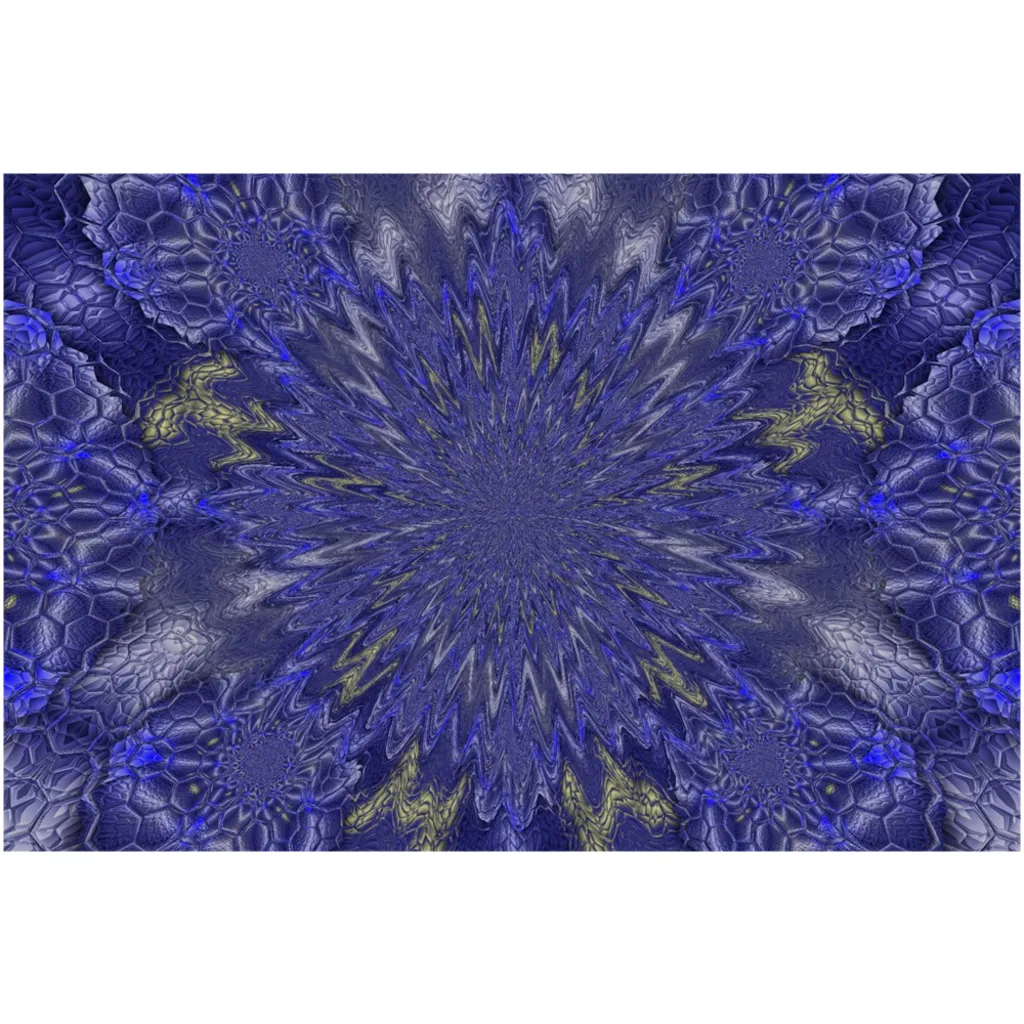 Blue Hex Canvas Posters