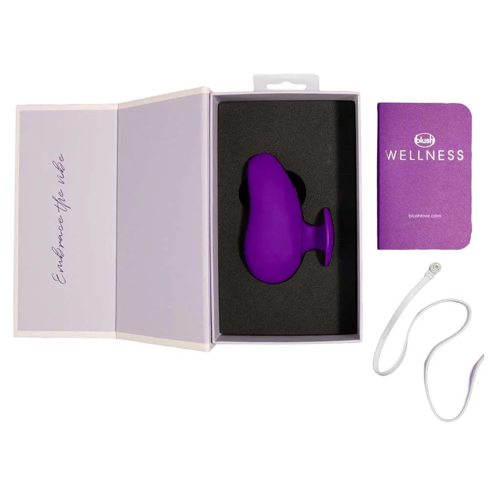 Blush Wellness Palm Sense RumbleTech Purple UltraSilk Vibrator