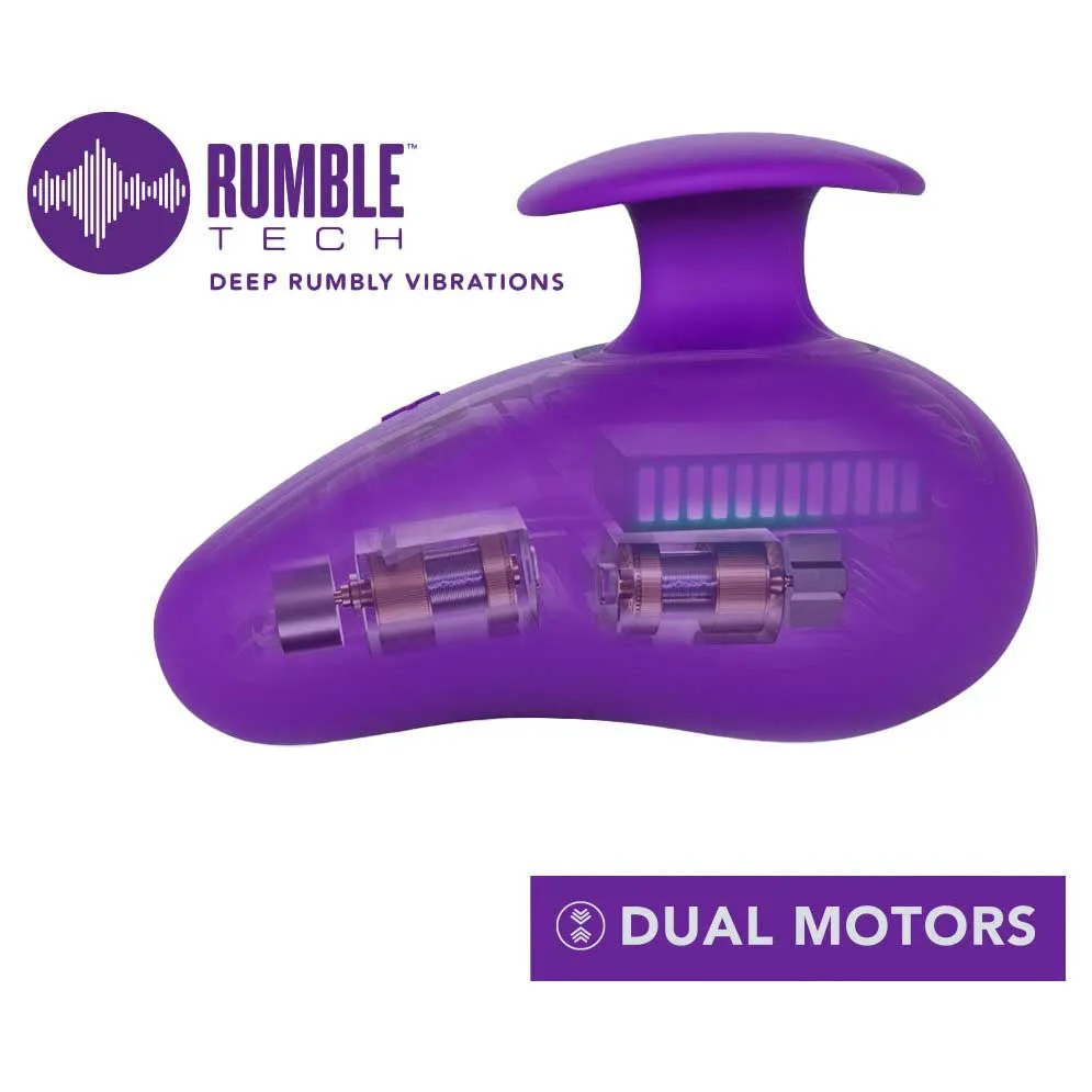 Blush Wellness Palm Sense RumbleTech Purple UltraSilk Vibrator
