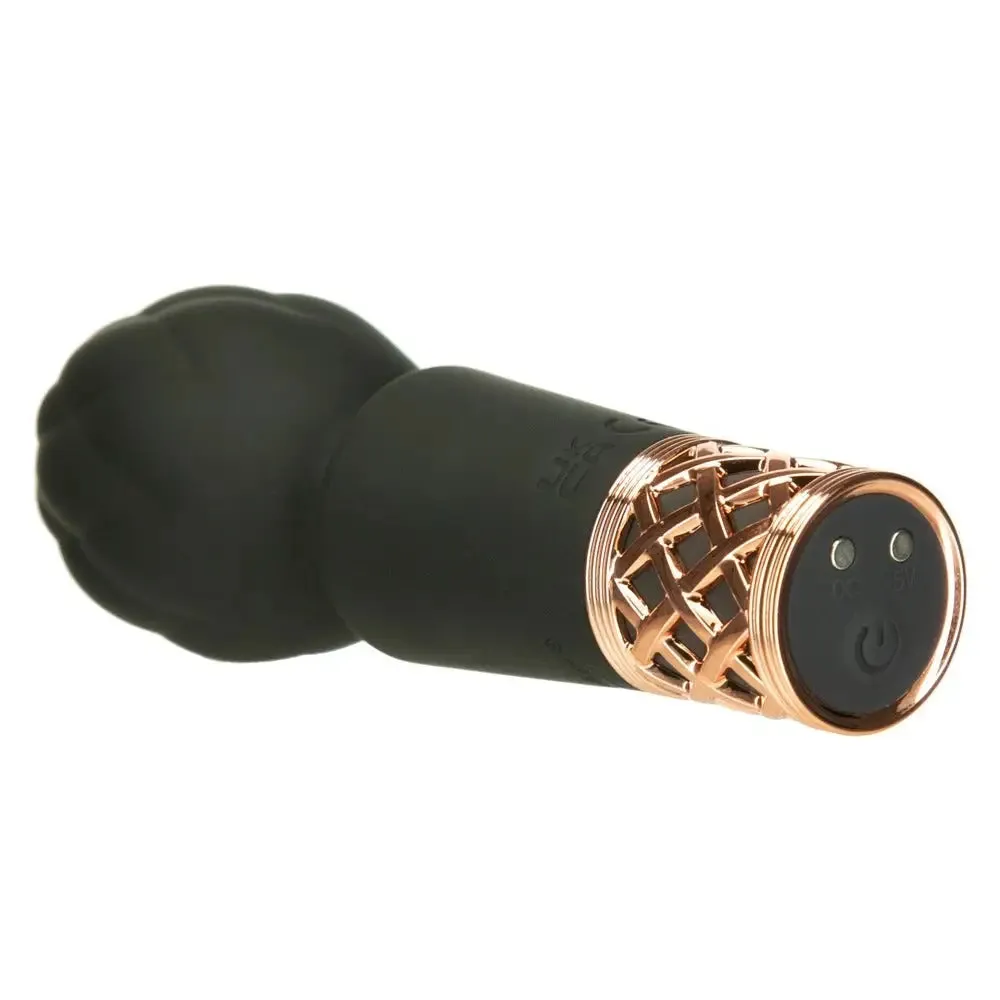 Bms Enterprises Silicone Black Rechargeable Mini Wand Massager