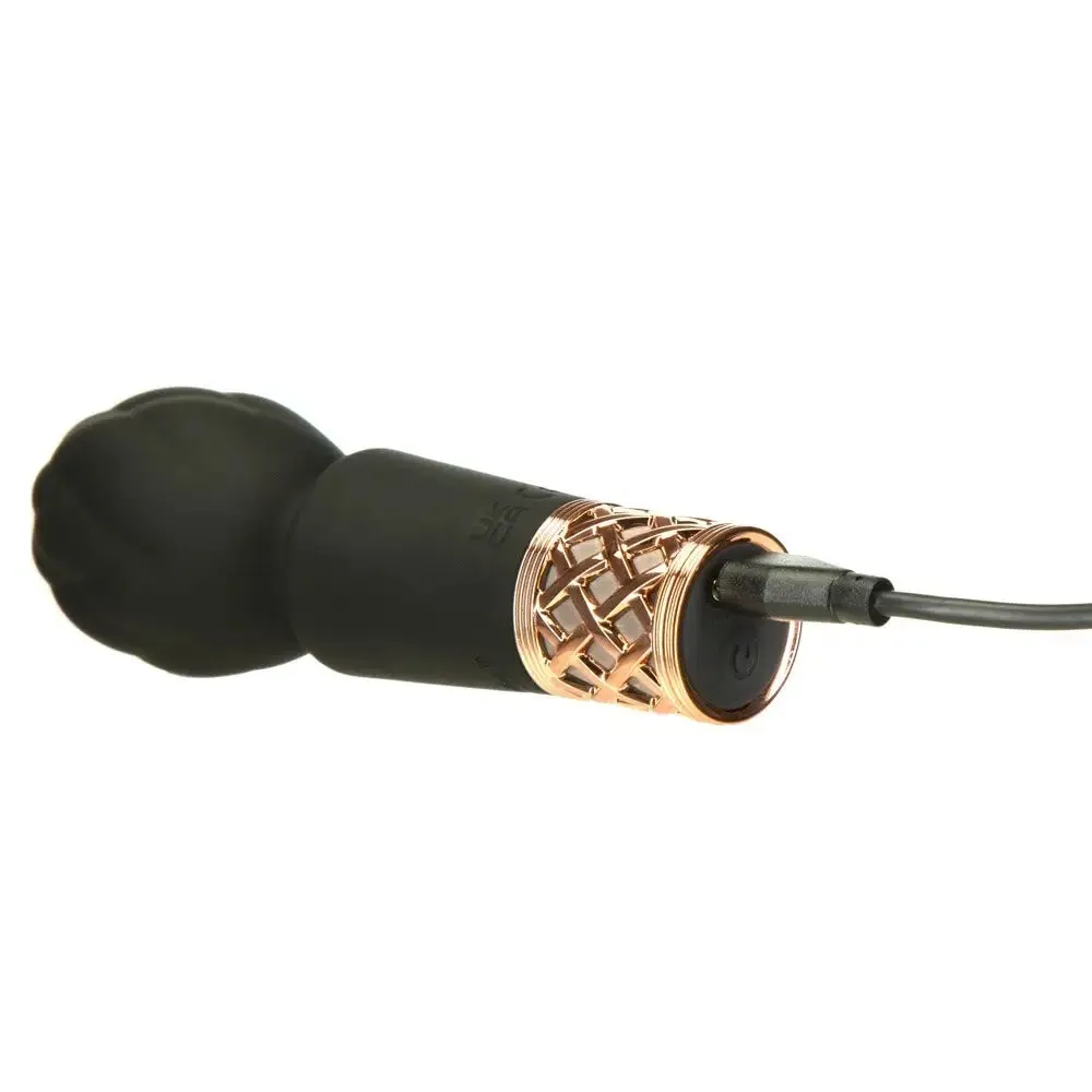 Bms Enterprises Silicone Black Rechargeable Mini Wand Massager