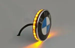 BMW embleem Led zijknipperlichten set 74mm met of zonder dagrijverlichting