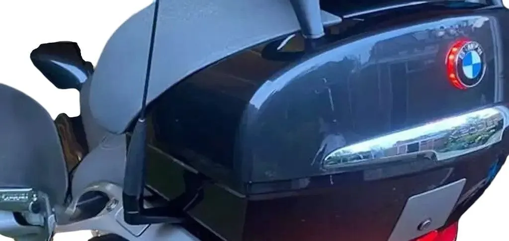 BMW Led embleem 58mm achterlicht met remlicht voor de topkoffer