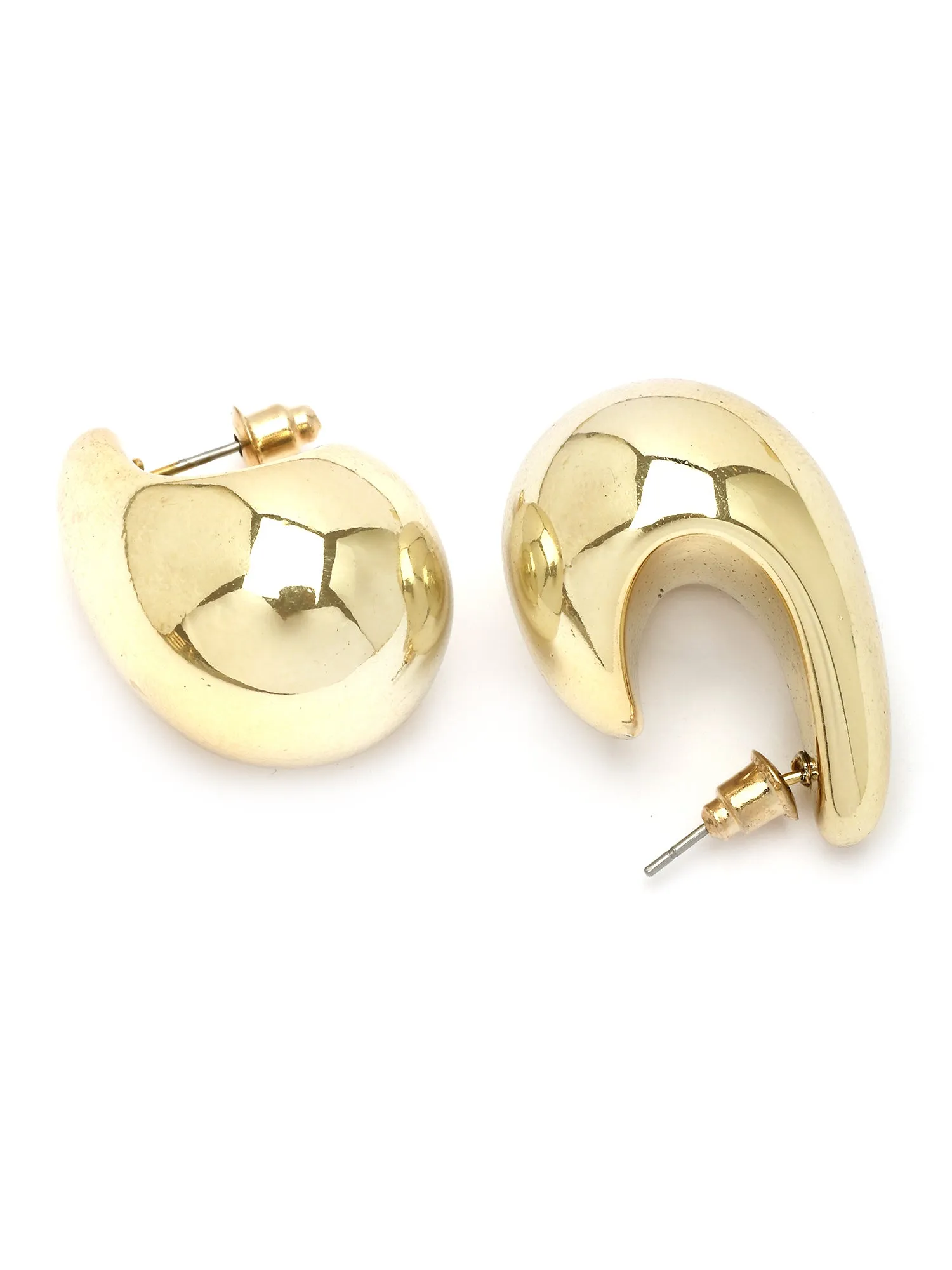 Bohey by KARATCART Gold Plated Drop Shape Earrings for Women
