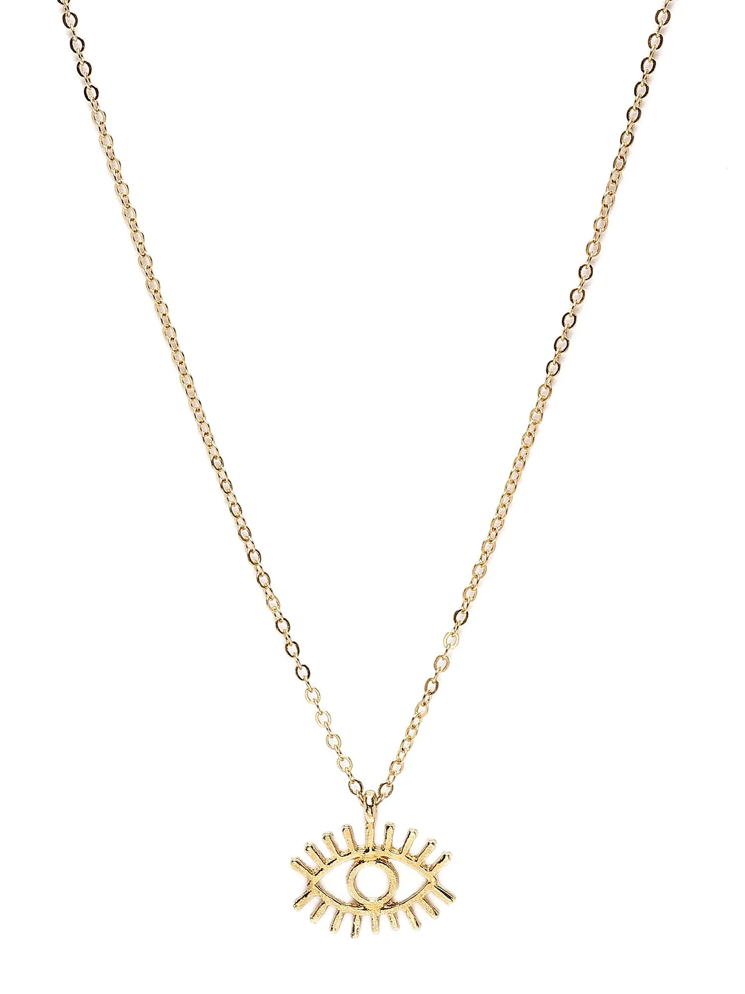 Bohey by KARATCART Gold Plated Evil Eye Protection Pendant for Women