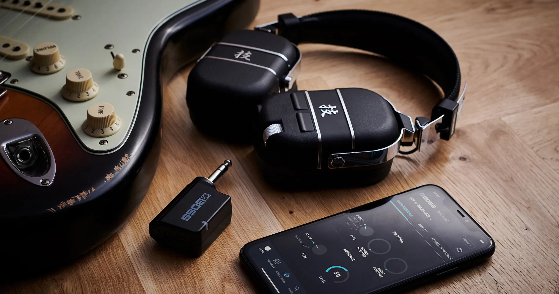 Boss WAZA-AIR Wireless Guitar Amp Headphones
