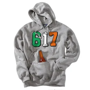 Boston 617 Irish Flag Tailgater Hoodie