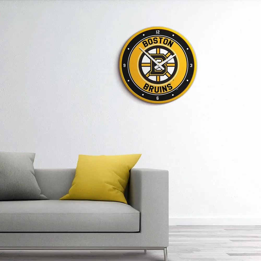 Boston Bruins: Modern Disc Wall Clock